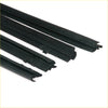 Black rubber weatherstripping strips with textured surface and interlocking ends for front door belt moulding toyota hilux 1978-1983