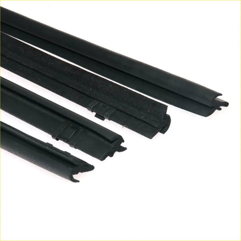 Black rubber weather stripping seals for front door belt moulding on toyota hilux ln30 rn31 rn40 1978-1983