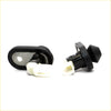Black and white plastic front door courtesy light switch trim inserts for toyota hilux ggn35 lan25 tgn36