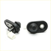 Black plastic front door courtesy light switch with white connector and metallic parts for toyota hilux 2005-2015