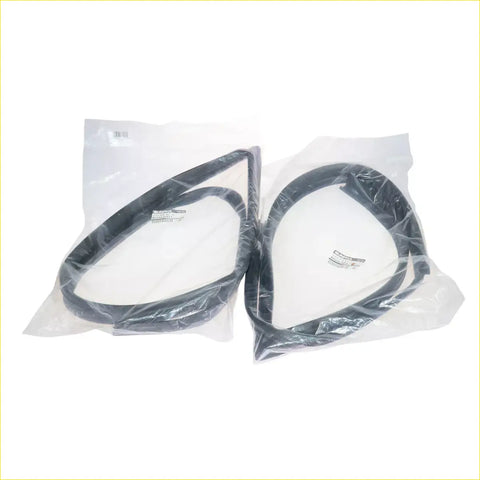 Black rubber weatherstripping seals for front door glass run channel in clear bags for nissan sentra se-r b13 1990-1994