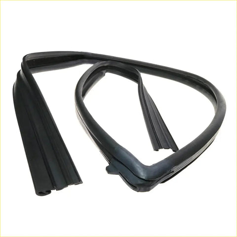 Black rubber front door glass run channel weatherstrip seal for toyota hilux ute 2004-2015 windows