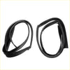 Black rubber front door glass run channel strips for toyota hilux 2005-2015 enhancing window sealing