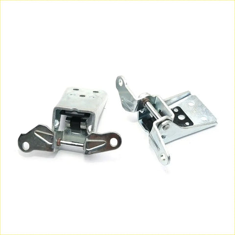 Silver metal front door hinge upper and lower with spring loaded mechanism for ford granada mercury cougar 81 82