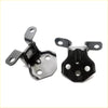 Black metal front door hinge upper lower for mazda b series b2000 b2600 1986-1993 with matte finish and mounting holes
