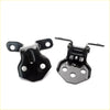 Black metal front door hinge upper lower for mazda b series b2000 b2600 1986-1993 with matte finish and mounting holes