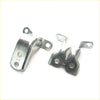 Silver metal front door hinge upper lower brackets for toyota hilux 2004-2015 with polished finish and two holes