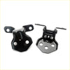 Black metal front door hinge upper lower lh for mazda familia 323 hatchback 1986-1989 with matte finish and holes