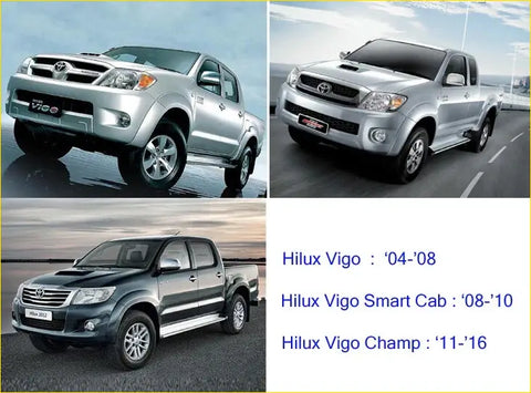 Silver toyota hilux vigo pickup truck with chrome accents and alloy wheels for front door lock latch use