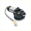 Front door power window regulator motor for mitsubishi triton l200 black and silver with gray cable and beige connector