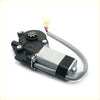 Front door power window regulator motor for mitsubishi triton l200 black and silver with gray cable and red and black wiring