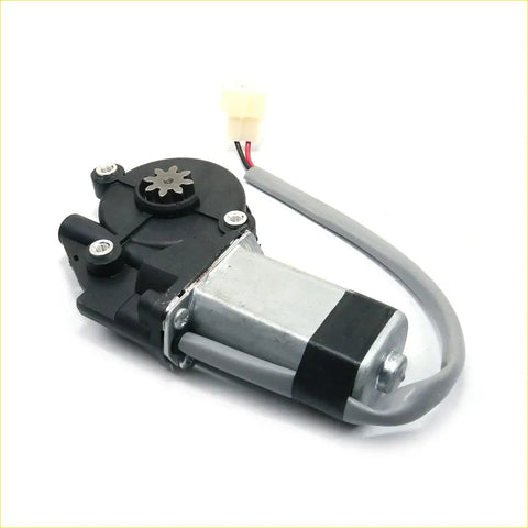Front door power window regulator motor for mitsubishi triton l200 black and silver with gray cable and red and black wiring