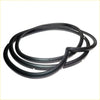 Black rubber weatherstrip seal coiled and ready for installation for front door toyota hilux 1978-1983