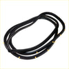 Front door weatherstrip for toyota hilux 1978-1983 made of black rubber with yellow plastic tabs