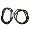 Black rubber front door weatherstrip for toyota hilux 1988-1997 with reinforced edges and metal tabs