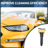 Front driver side headlight washer nozzle for toyota land cruiser in yellow and black plastic car wash attachment