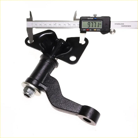 Black painted metal front end steering linkage with machined finish and threaded bolt for nissan navara d22 1997-2004