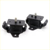 Black rubber front engine mount with threaded metal bolt for Toyota Hilux 4D GUN135 GUN136 2015-2023