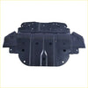 Black metal front engine skid plate for toyota tundra sequoia with reinforced ridges and mounting holes