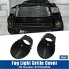 Black plastic front fog light grille cover pair for toyota tacoma 2005-2011 designed for improved styling