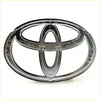 Front grill badge for toyota hilux mk6 sr5 2004-2012 with chrome finish and three interlocking oval design
