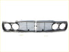 Front grill gray for toyota hilux n20 rn25 ln20 1972-1978 with black plastic front grille featuring two circular headlight openings and horizontal slats