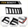 Glossy black durable plastic front grille insert with curved design and vertical slats for toyota tundra 2022-2024