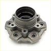 Gray metallic front hub wheel assembly with central bore and bolt holes for mazda b series 4x4 abs