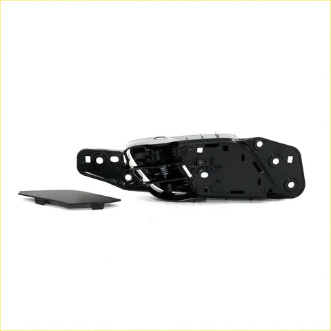 Front inside door handle lhs latch mechanism and cover in black plastic for mazda bt50 pro 2011-2020 shown from back side