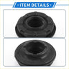 Black rubber front lateral arm bushing with central hole and ridged edge for toyota hiace 2006-2013