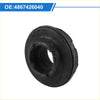 Black rubber front lateral arm bushing with ribbed edge and concentric ring for toyota hiace 2006-2013
