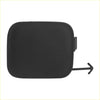 Black plastic front left bumper tow hook cover for toyota prius v 2012-2014 with arrow-shaped pull tab