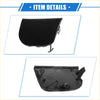 Black plastic front left bumper tow hook cover for Toyota Prius XW30 2012-2015 shown from the back side