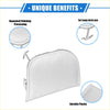 Front left bumper tow hook cover for toyota prius xw30 2012-2015 silver durable plastic with mounting clips
