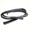 Black rubber weatherstrip seal for front left door glass run channel on toyota hilux 2004-2015 window frame