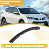 Black plastic front left drive bumper bracket retainer for Toyota rav4 2017 shown from back side