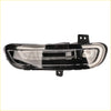 Front left driver side fog light lamp for jeep grand cherokee black and clear plastic sleek curved side marker light