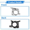 Front left fog light grill for toyota land cruiser 2012-2015 silver and black plastic housing with mounting brackets
