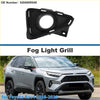 Front left black plastic fog light grill for toyota rav4 2016-2019 for exterior car styling