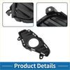 Black plastic front left fog light grill housing with circular opening and mounting tabs for toyota rav4 2019 2023