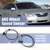 Black abs wheel speed sensor with coiled wiring and plastic connectors for front left right toyota echo 2000-2005