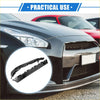 Black plastic front bumper cover trim for nissan gt-r shown on front left right bumper brackets for toyota sienna 2011-2020
