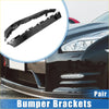 Black plastic front left and right bumper brackets for toyota sienna 2011-2020 car modification shown from back side