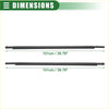 Black 101cm automotive side window trim molding for front left right door window belt weatherstrip toyota fj cruiser