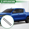 Black rubber front left right door window belt weatherstrip for toyota hilux 2005-2014 pickup trucks