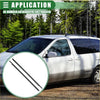 Black windshield wiper blades for front left right door window belt weatherstrip on toyota sienna