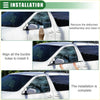 Black rubber front left right door window belt weatherstrip for Toyota Sienna car window seals
