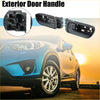 Black plastic front left and right inner door handles for toyota sienna 2wd ce 2004-2010 shown from back side