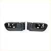 Front left and right inner door handles for toyota sienna 2wd ce made of black plastic with smooth finish and mounting brackets