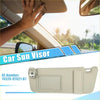 Beige front left side car sun visor for toyota venza 2009-2016 with built-in storage and adjustable bracket